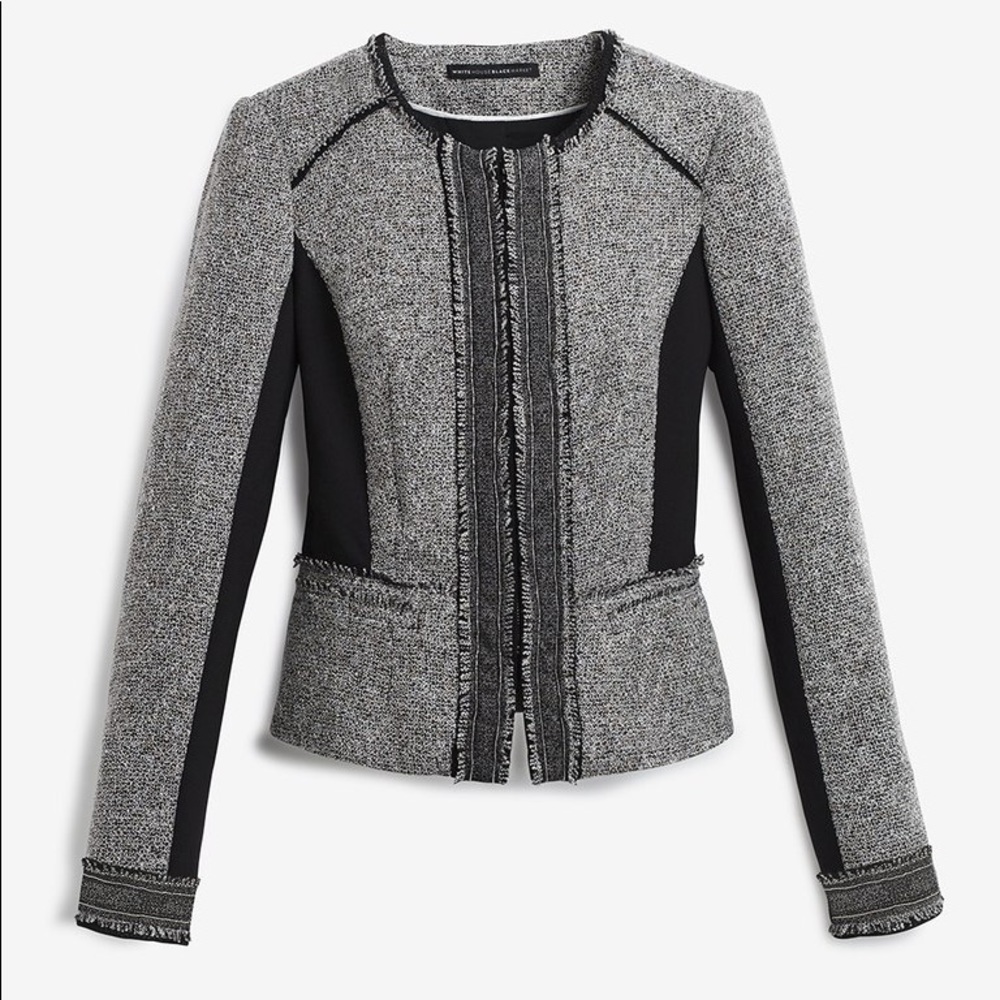 WHBM Petite Tweed Blazer